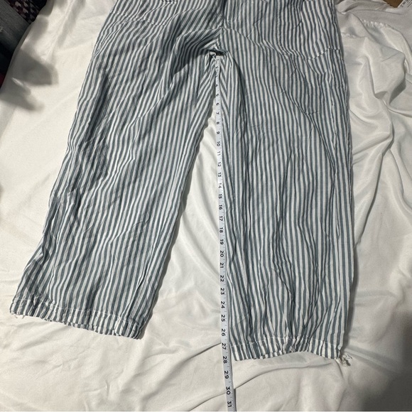 dRA Los Angeles Striped Cotton Parachute Pants & Top Set – Size L Quiet Luxury - Picture 13 of 16